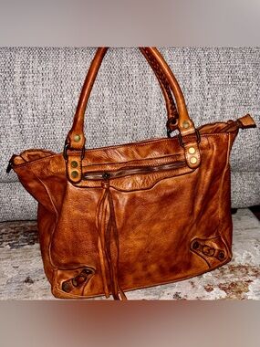 Mia Tomazzi Comasina Genuine Leather Tote Bag